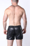 CELLBLOCK 13 Void Void Vegan Leather Snap Up Shorts