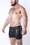 CELLBLOCK 13 Void Void Vegan Leather Snap Up Shorts