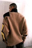 Walter Van Beirendonck Moon Eye Camel Knit FW 24-25