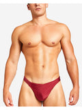 TEAMM8 Bass Mesh Swim Thong - Burgundy