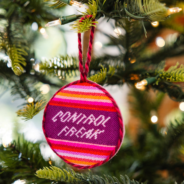 Control Freak Needlepoint Ornament