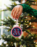 Not Today Satan Needlepoint Ornament