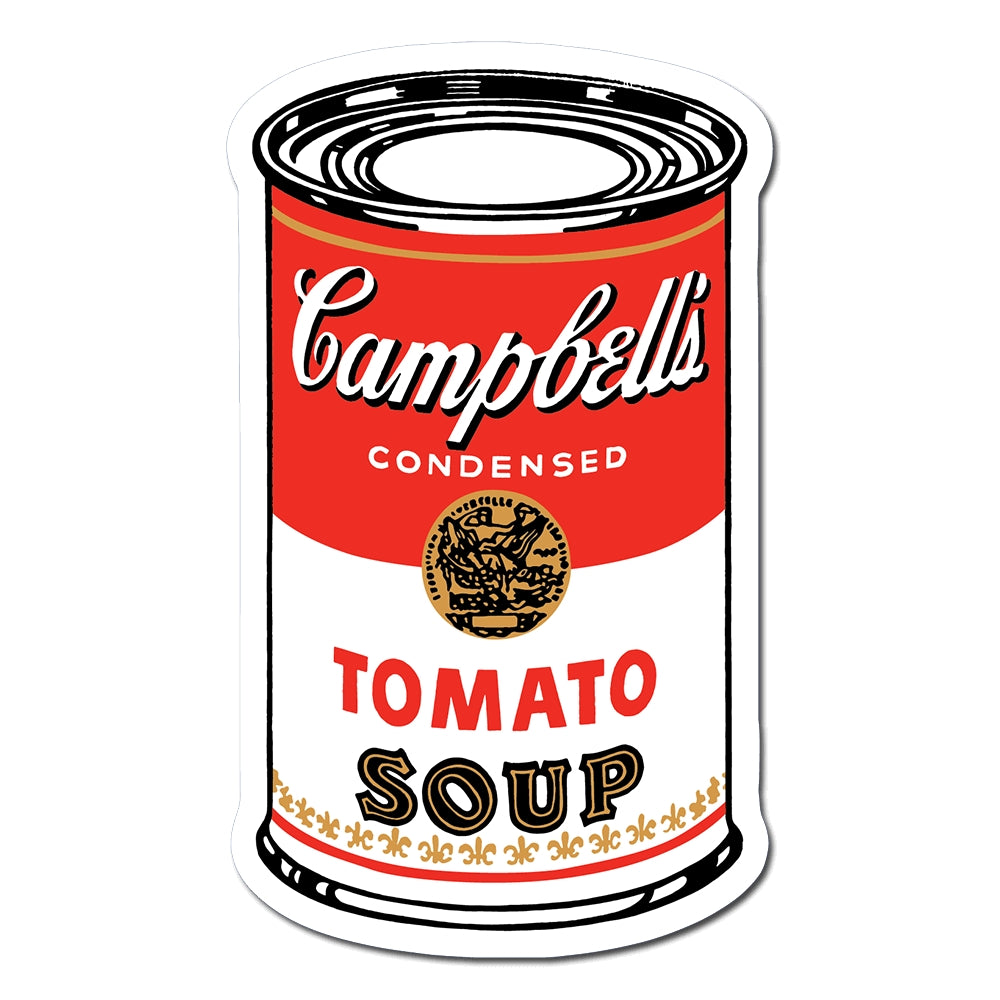 Large Campbell’S Soup Can By Andy Warhol - Die-Cut Sticker