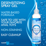 Relax Desensitizing Lubricant With Nozzle Tip - 8 Oz.