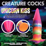 Creature Cock Unicorn Kiss Unicorn Tongue Glow-In-The-Dark Silicone Dildo