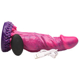 Xenox Vibrating Silicone Dildo with Remote by creature cocks