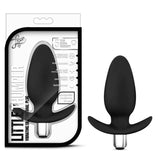 Luxe Little Thumper Black 4.5-Inch Vibrating Anal Plug With Handle