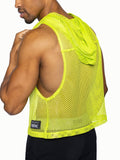 BIKE Hooded Sleeveless Practice Jersey - Acid Lime