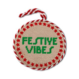 Festive Vibes Needlepoint Ornament