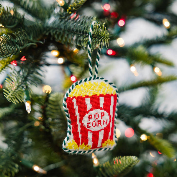 Popcorn Bucket Needlepoint Ornament