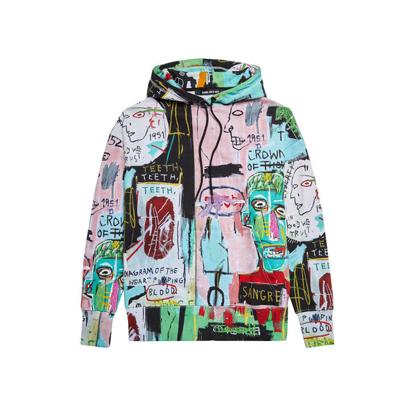 Jean-Michel Basquiat "in Italian" All-Over Print Hoodie