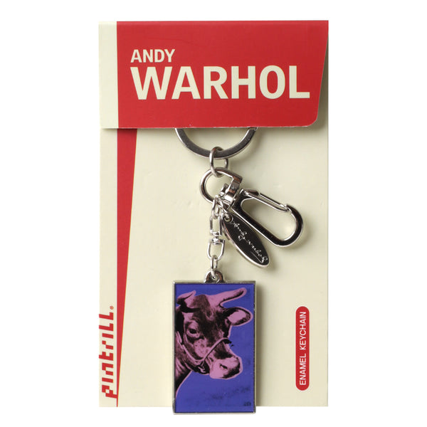 Andy Warhol Enamel Cows Keyclip