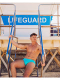 TEAMM8 Grid Swim Brief - Bondi Blue