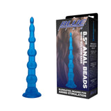 8.5" Anal Beades With Suction Base by Blue Line