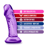B Yours Sweet N' Small Realistic Purple 4.5-Inch Long Dildo