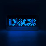 Pink 'disco' Acrylic Box Neon Light Pink or Blue