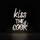 'kiss the Cook' Acrylic Box Neon Light