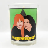 Gillian and Sally (Practical Magic) Glass Votive Candle