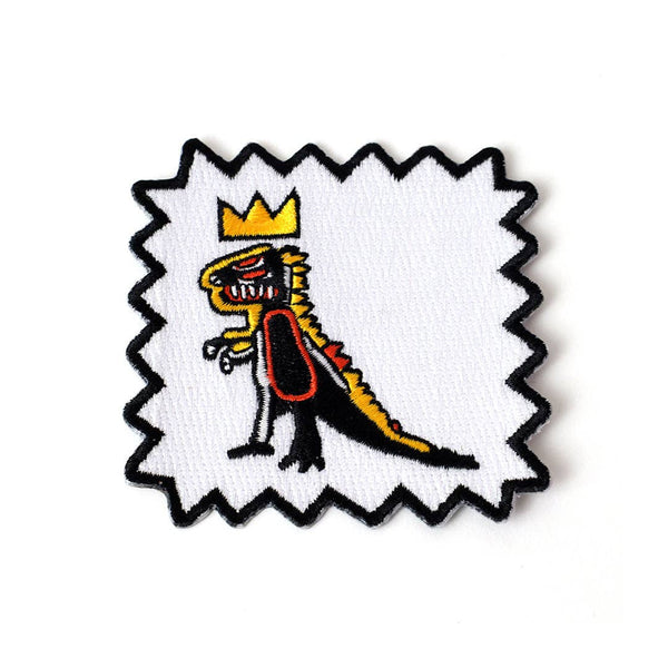 Jean-Michel Basquiat Crowned T-Rex Patch
