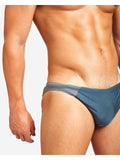 TEAMM8 Bass Mesh Swim Brief - Steel Blue