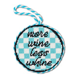 More Wine Needlepoint Ornament