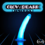 Neo Elite Prysm Glow In The Dark Neon Blue 7-Inch Dildo