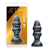 Jet Stealth Carbon Metallic Black 6.5-Inch Anal Plug With Suction Cup Base