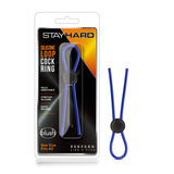 Stay Hard Blue Silicone Loop Penis Ring