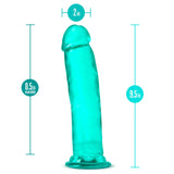 B Yours Plus Thrill N’ Drill Realistic Teal 9.5-Inch Long Dildo