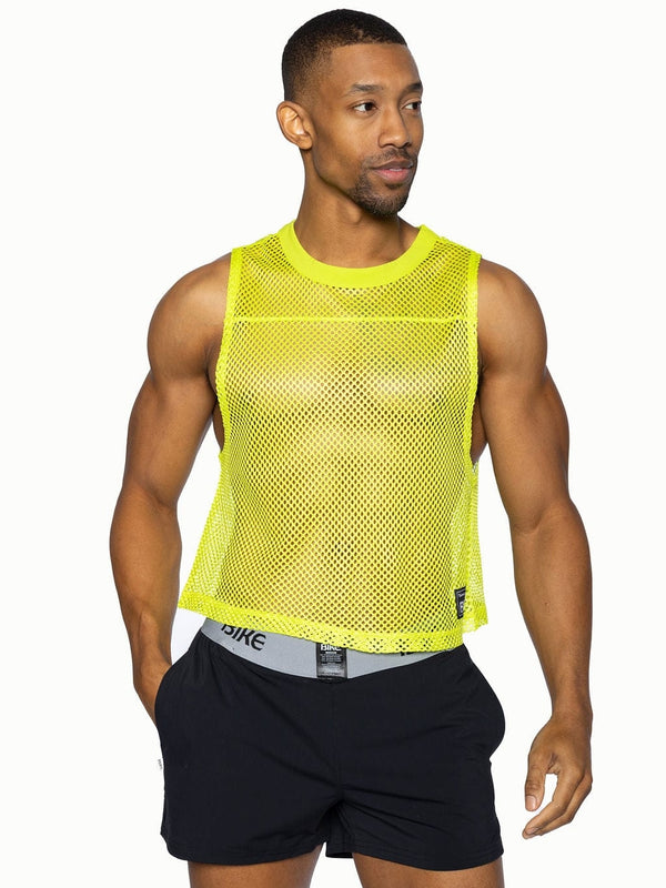 BIKE Short Sleeveless Practice Jersey - Acid Lime