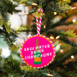 Save Water Needlepoint Ornament
