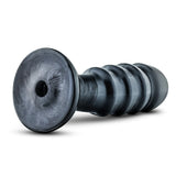 Jet Bruiser Carbon Metallic Black 7.5-Inch Anal Plug With Suction Cup Base