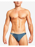 TEAMM8 Bass Mesh Swim Brief - Steel Blue