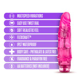 B Yours Vibe #3 Realistic Pink 7.25-Inch Long Vibrating Dildo
