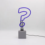 Neon question Mark Sign