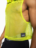 BIKE Hooded Sleeveless Practice Jersey - Acid Lime