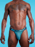 BEAUBOY Houndstooth Jockstrap Blue