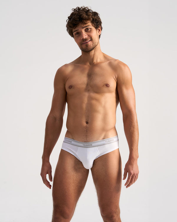 TEAMM8 Cotton Classic Brief - White