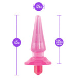 B Yours Basic Vibra Pink 4.5-Inch Vibrating Anal Plug