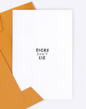 Break A Leg - greeting card by Dicks Don't Lie