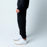 Talentless Heavyweight Embroidered Sweatpants in Pitch Black and Bone