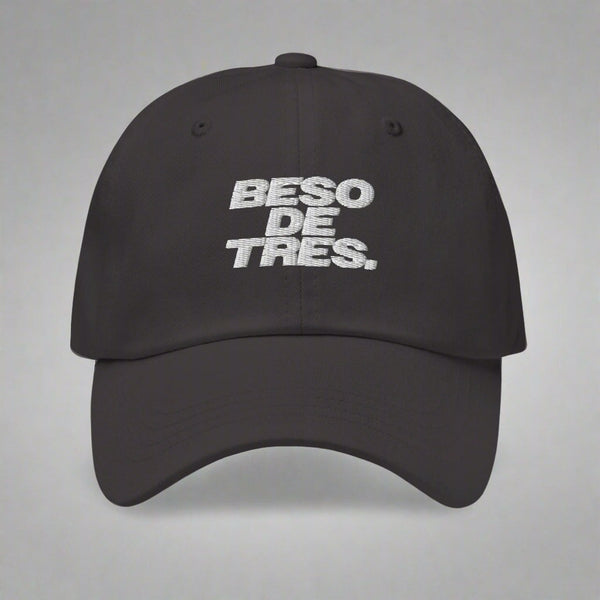 Beso De Tres Dad Hat in Dark Grey