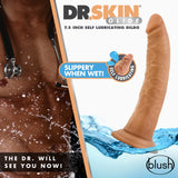 Dr. Skin Glide Realistic Mocha 7.5-Inch Long Dildo