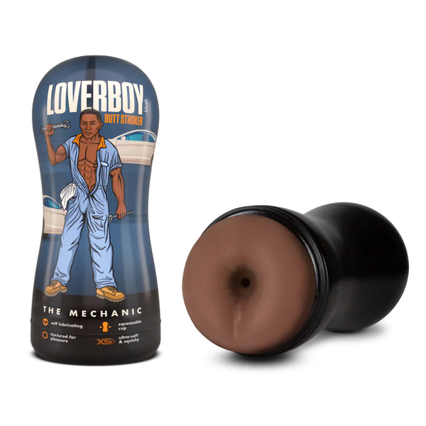 Loverboy The Mechanic Self Lubricating Realistic Brown Masturbator / Stroker