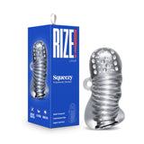 Rize Squeezy Multi-Textured Chamber Squeezable Clear Stroker
