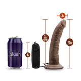 Dr. Skin Dr. Dave Realistic Chocolate 7.5-Inch Vibrating Dildo