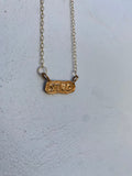 Stud Charm Necklace Bronze by Gilty Boy