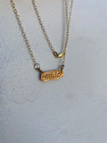 Stud Charm Necklace Bronze by Gilty Boy