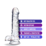 B Yours Diamond Dazzle Realistic Clear 9-Inch Long Dildo