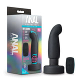 Anal Adventures Platinum Curved Black 5.75-Inch Vibrating Anal Plug